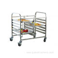  SS304 Stainless Steel Doubel Lines Bread Pan Trolley Manufactory